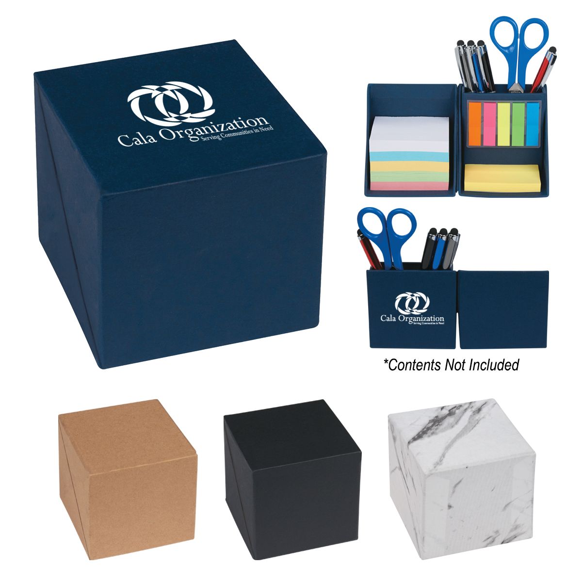 Office Buddy Cube 3" X 3" With Assorted Colored Sticky Notes